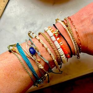 Lot of 15 Pura Vida Bracelets, assorted.